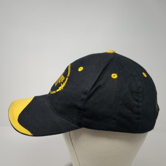 Hammer Lock Slideback Baseball Cap Black One Size Adjustable Embroidered Gillman - Picture 3 of 9